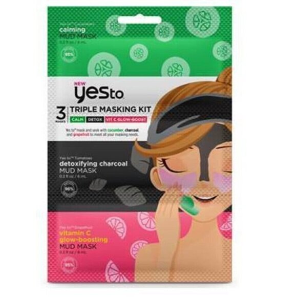 Yes To Triple Masking Kit: Cucumber, Charcoal, Grapefruit - Picture 1 of 4